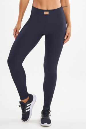 Legging Peônia Preto Canelado