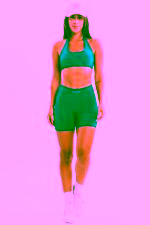 Shorts Peonia Verde Esmeralda - Imagem 6