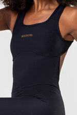 Macacão Peônia Preto Canelado - Imagem 6