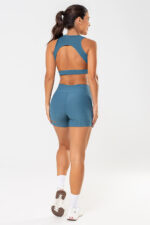 Shorts Perpetua Azul Jeans Canelado - Imagem 6