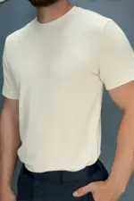 Camiseta Casual Tech Cream