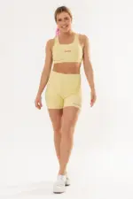 Top Cravo Amarelo Manteiga Canelado - Imagem 4