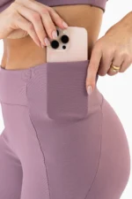 Legging Hibisco Rosa Satin - Imagem 3
