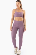 Legging Hibisco Rosa Satin - Imagem 6