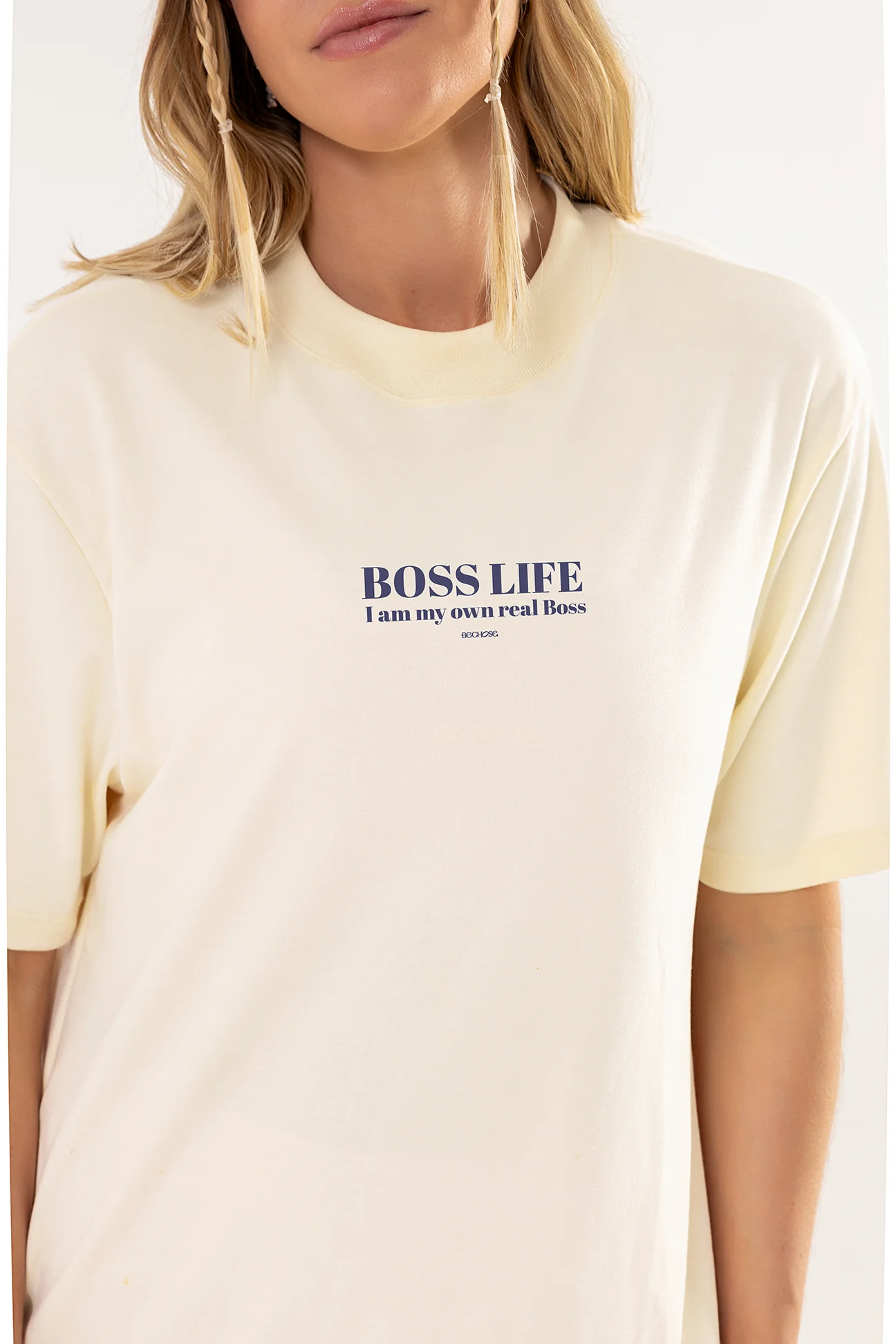 BeChose138080 boss life Camiseta Over Boss Life - Imagem 1