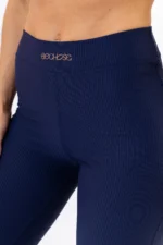 Legging Peônia Azul Marinho Canelado - Imagem 4