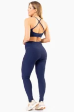 Legging Peônia Azul Marinho Canelado - Imagem 6