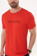 Camiseta Dry Básica Masculina Vermelha - Imagem 4