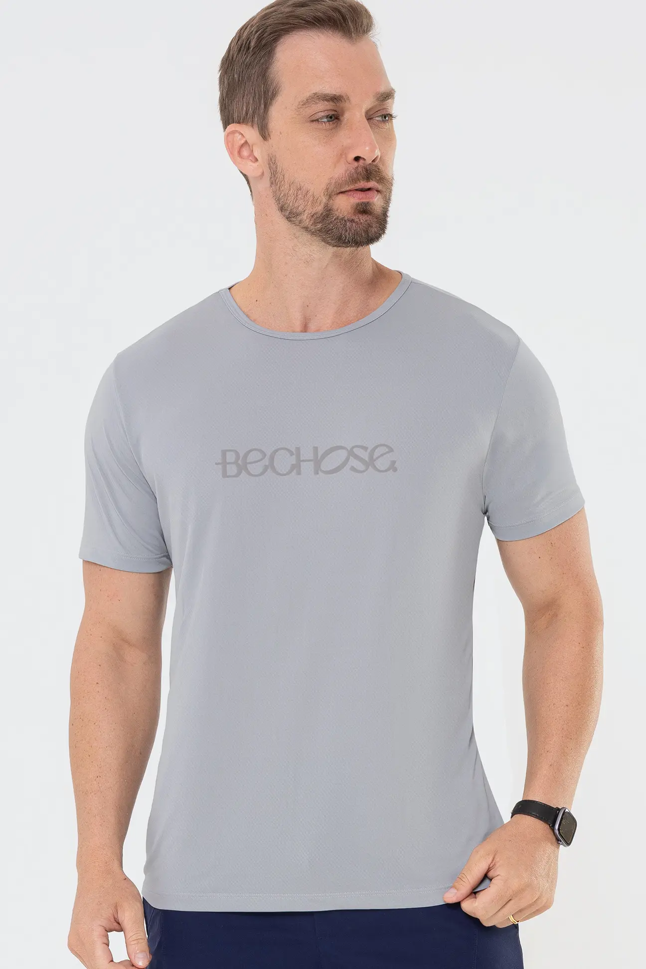 63cc3269b5ebffa26a42d1ac973f0882-1.webp Camiseta Dry Básica Masculina Cinza - Imagem 1