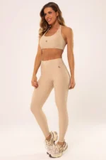 Legging Peônia Cream Canelado - Imagem 5