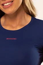Blusa Dry Básica Feminina Azul Marinho - Imagem 4