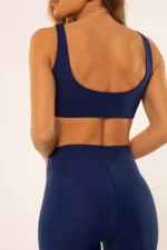 Top Verbena Dupla Face Cherry / Azul Marinho - Imagem 4