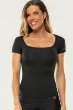 Blusa Hibisco Preto