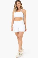 Shorts Lotus Branco Canelado - Imagem 5