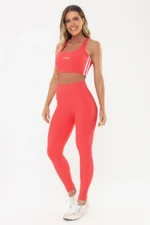 Top Lótus Vermelho Goiaba / Branco - Imagem 6