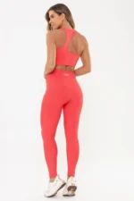 Top Lótus Vermelho Goiaba / Branco - Imagem 7