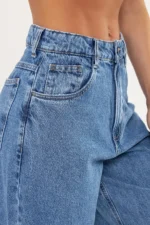 Calça Barrel Abelha Jeans - Imagem 3