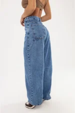 Calça Barrel Abelha Jeans - Imagem 8