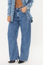 Calça Barrel Abelha Jeans - Imagem 6