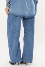 Calça Barrel Abelha Jeans - Imagem 5