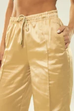 Calça Dália Marfim Acetinado - Imagem 3