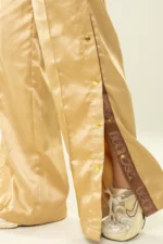 Calça Dália Marfim Acetinado - Imagem 4