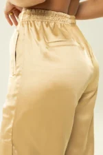 Calça Dália Marfim Acetinado - Imagem 5