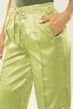 Calça Dália Pistache Acetinado - Imagem 3