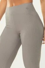 Legging Lótus Cinza Canelado - Imagem 5
