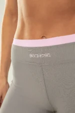 Shorts Amarilis Cinza Canelado / Rosa Balerine - Imagem 7