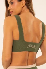 Top Margarida Verde Croco Canelado - Imagem 2