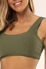 Top Margarida Verde Croco Canelado - Imagem 3
