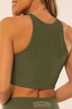 Top Magnólia Verde Croco Canelado - Imagem 2